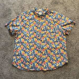 J. Crew 100% Cotton Floral Men's Shirt